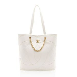 Chanel Lambskin Club Monaco Large Shopping Tote